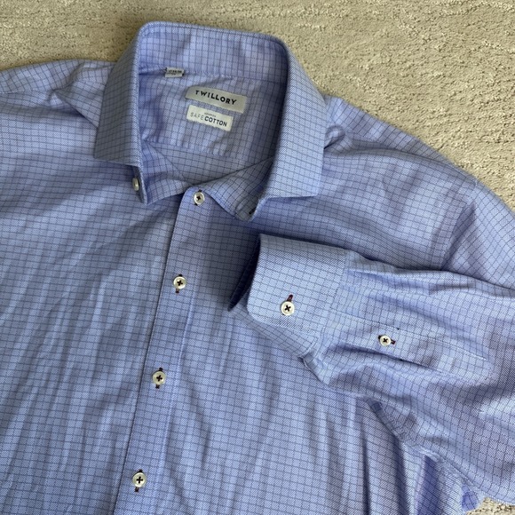 Twillory Other - Men's Twillory 17 34/35 Long Sleeve Plaid Button Shirt Cotton Non Iron
